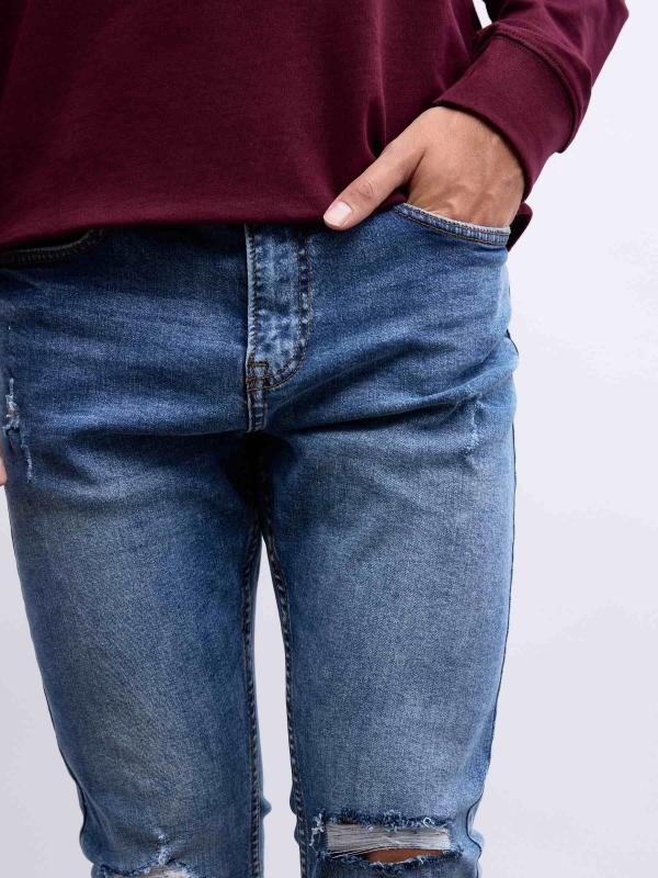 In Side Jeans Skinny Bajos Rotos