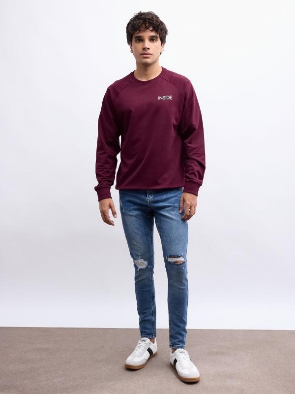 In side Jeans skinny bajos rotos