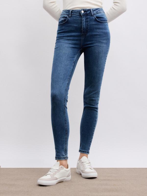 In Side Jeans Skinny Básicos Azul