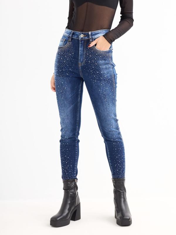 In Side Jeans Skinny Con Brillo