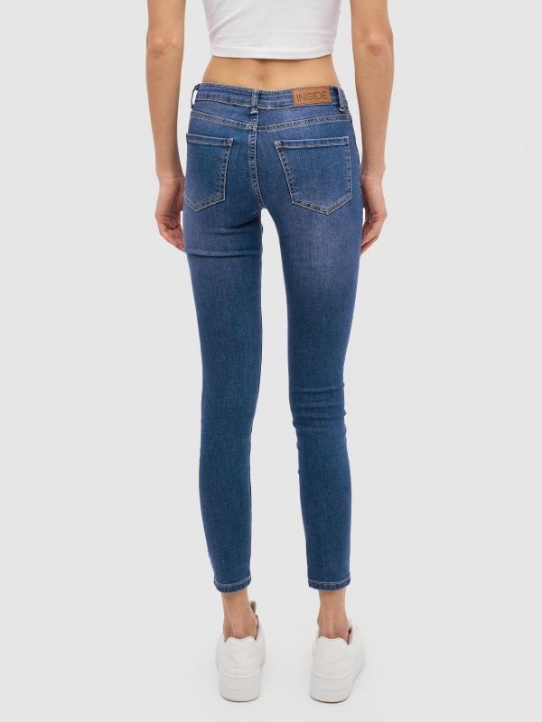 In Side Jeans Skinny Con Rotos Mid Rise