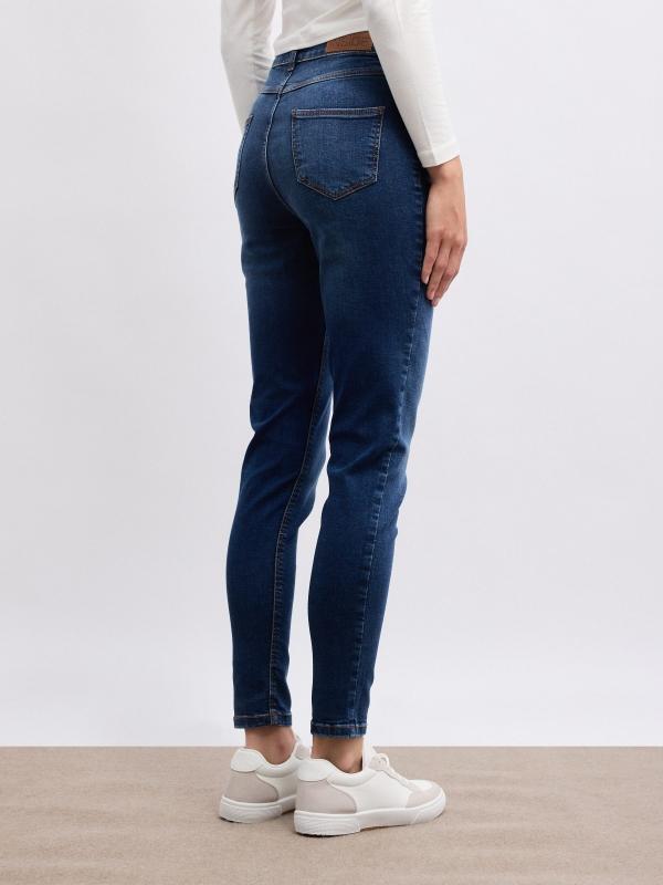 In Side Jeans Skinny De Tiro Medio
