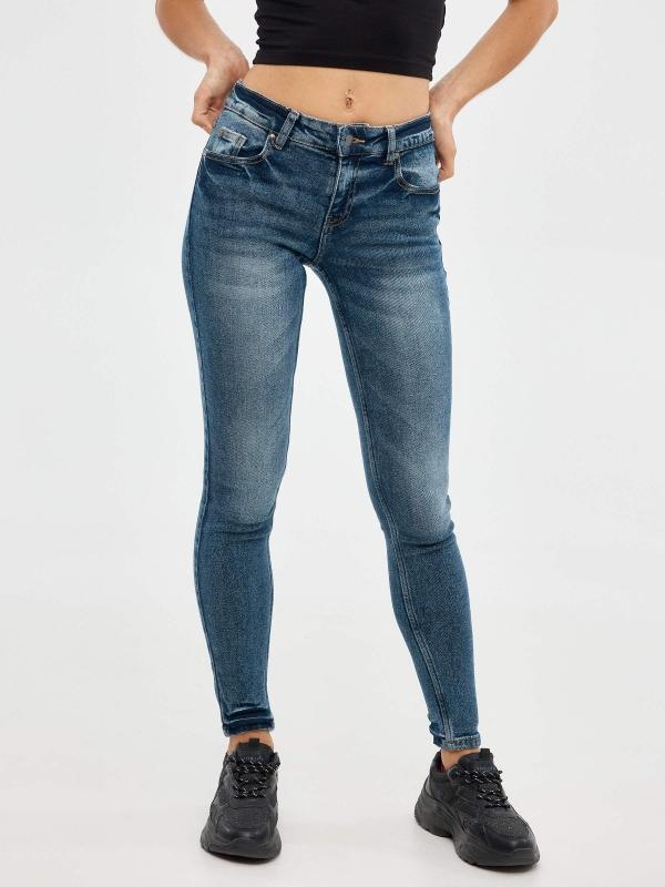 In Side Jeans Skinny Denim Azul