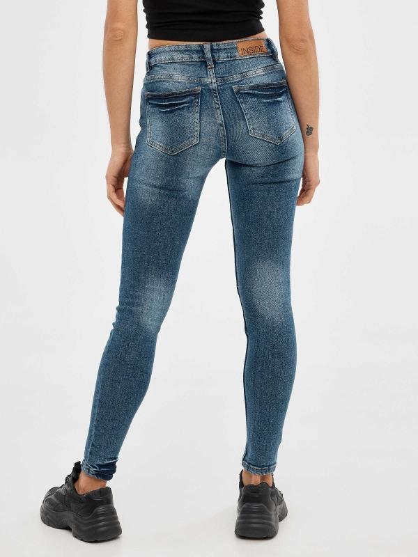 In Side Jeans Skinny Denim Azul