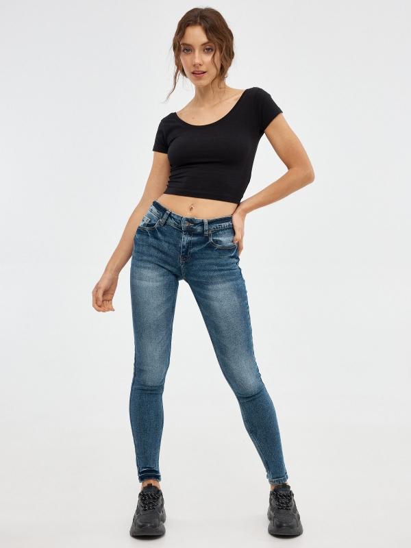 In side Jeans Skinny denim azul