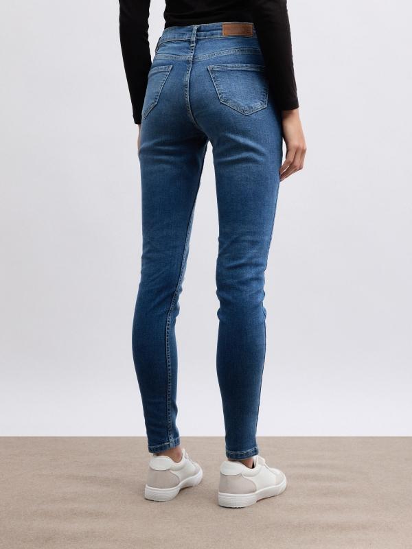 In Side Jeans Skinny Denim Tiro Medio