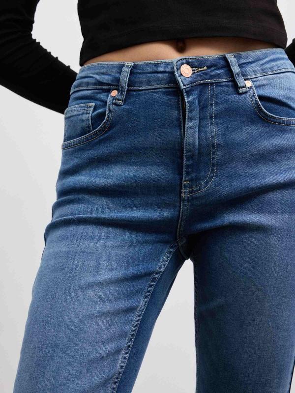 In Side Jeans Skinny Denim Tiro Medio