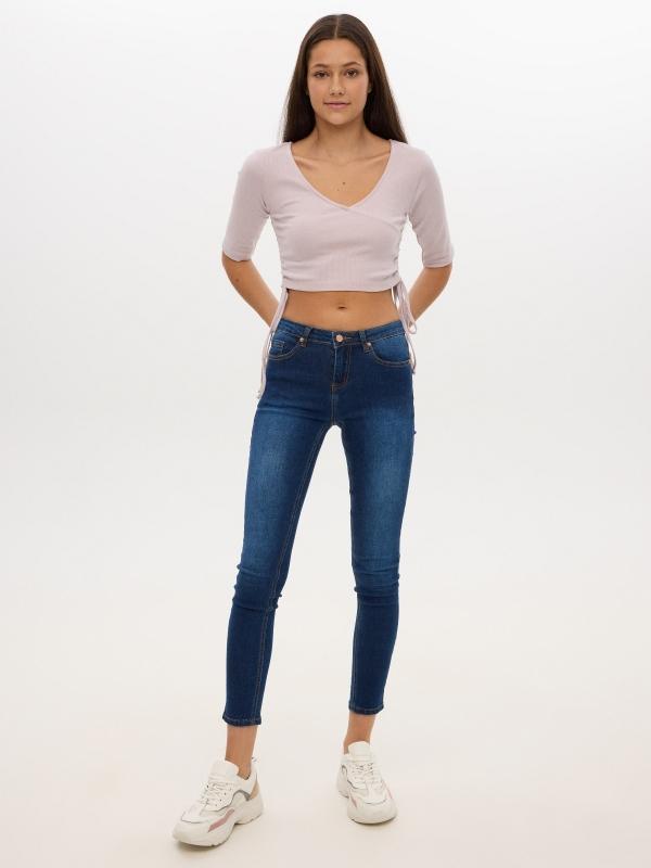 In side Jeans skinny mid rise