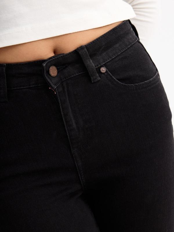 In Side Jeans Skinny Negros Push Up