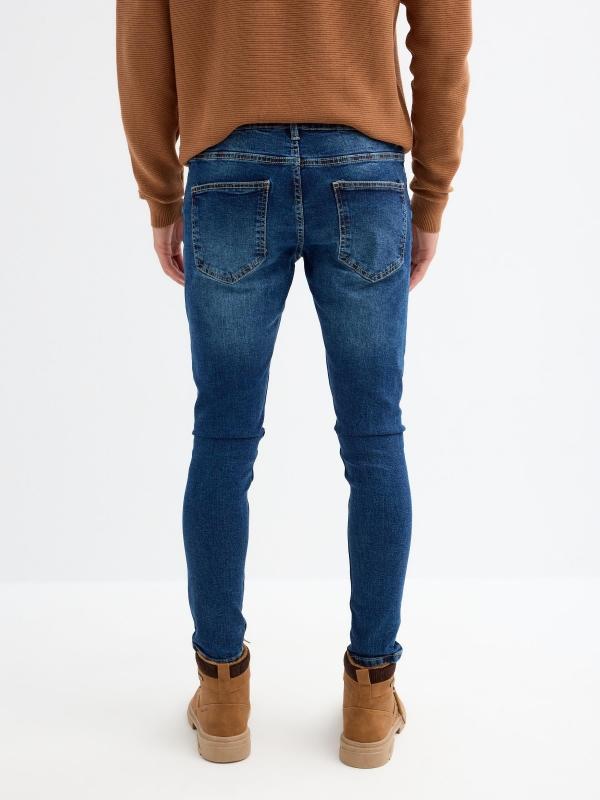 In Side Jeans Skinny Oscuro Desgastados