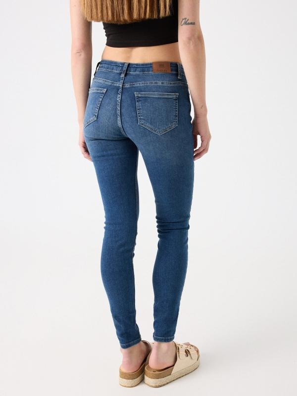 In Side Jeans Skinny Rotos Tiro Medio