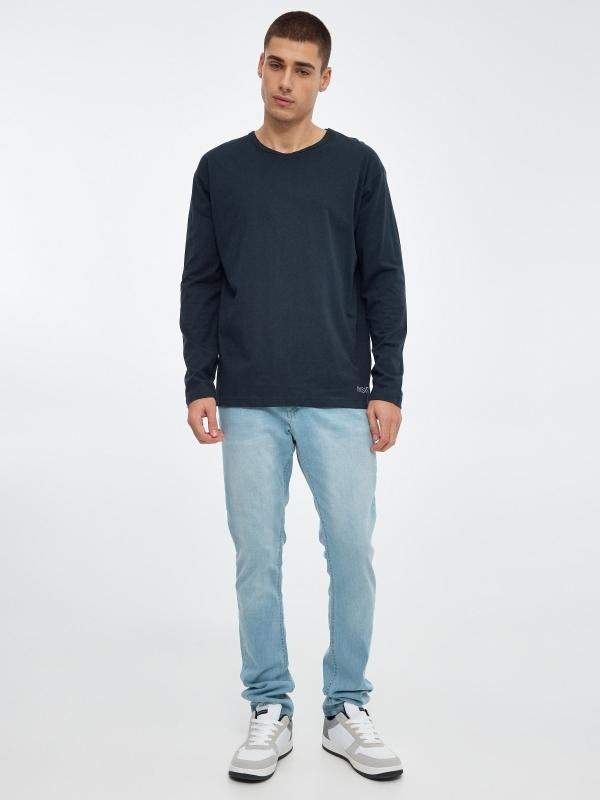 In side Jeans slim azul claro