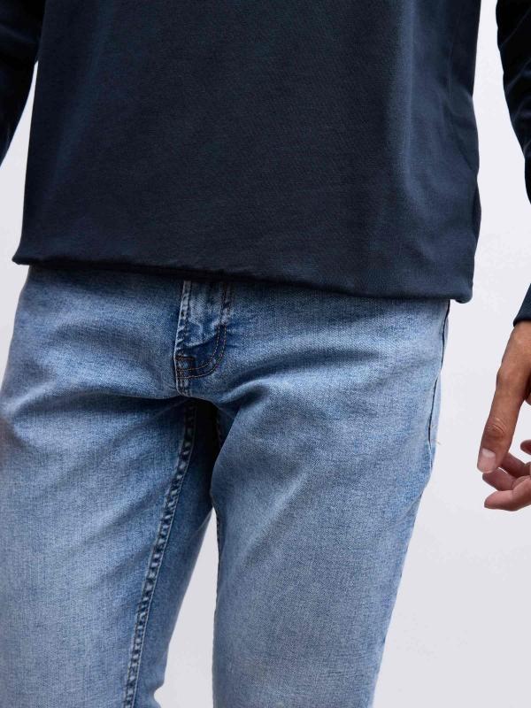 In Side Jeans Slim Básico De Hombre