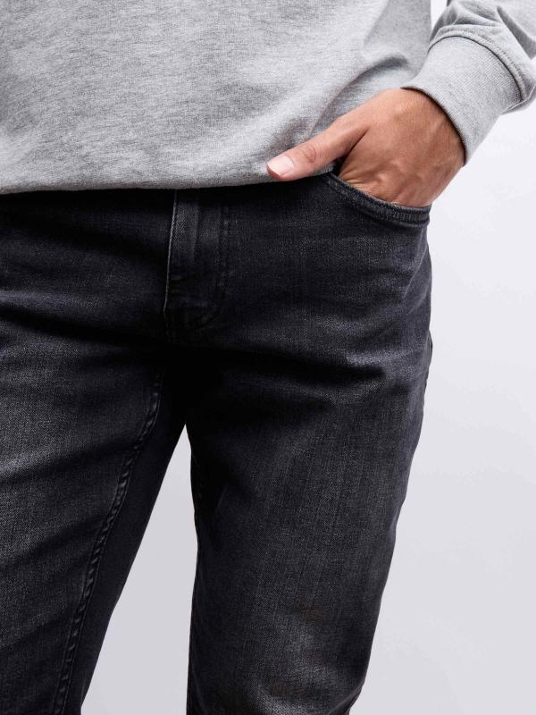 In Side Jeans Slim Denim Gris