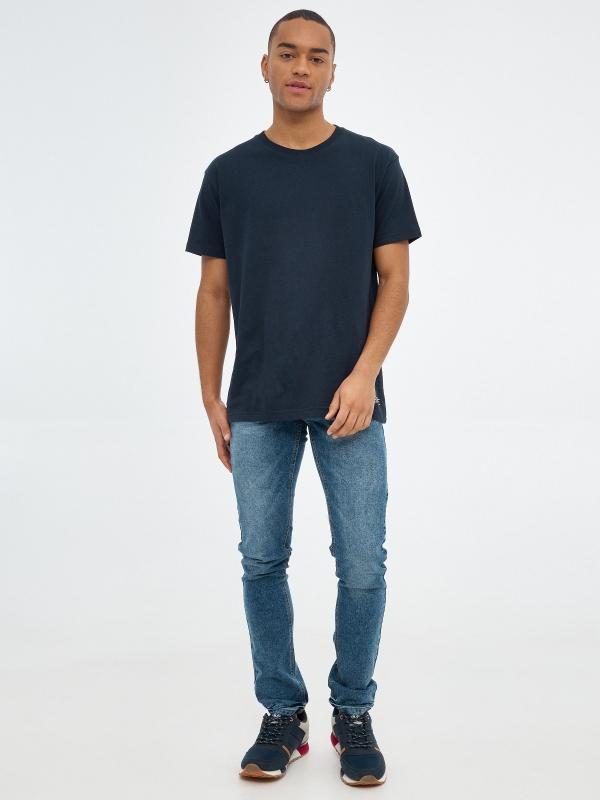 In side Jeans slim denim