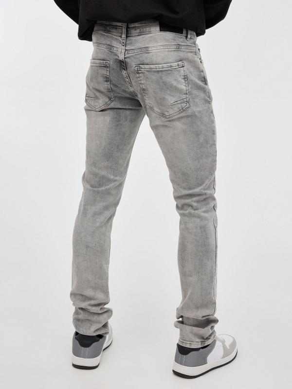 In Side Jeans Slim Gris Claro