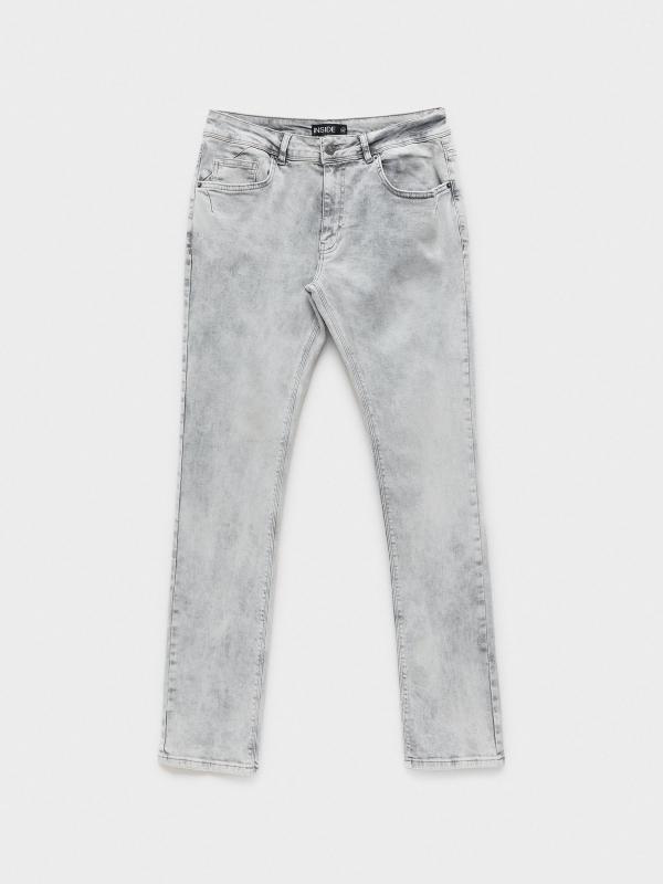 In Side Jeans Slim Gris Claro