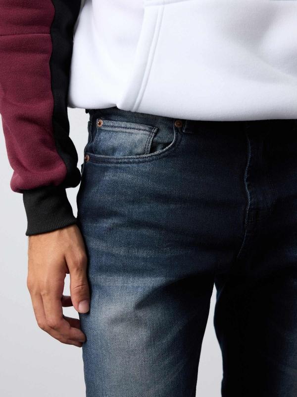 In Side Jeans Slim Oscuros