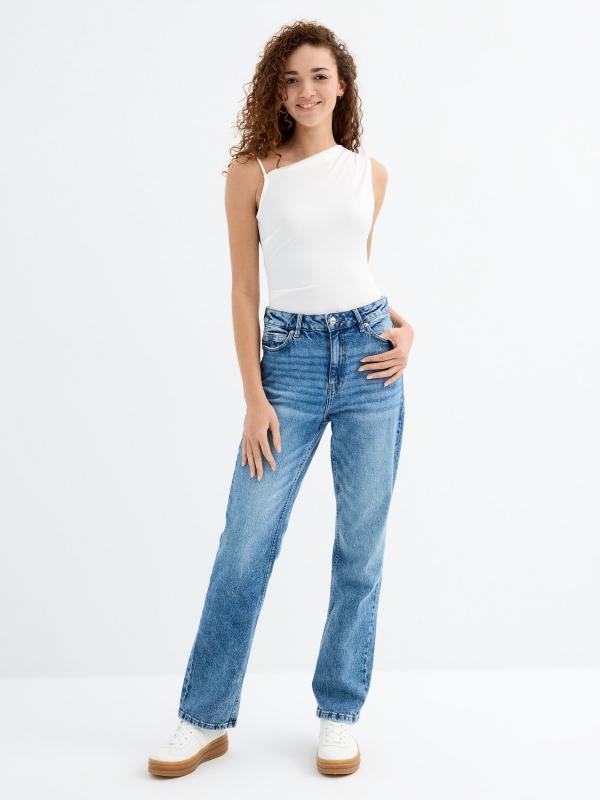 In side Jeans straight azul