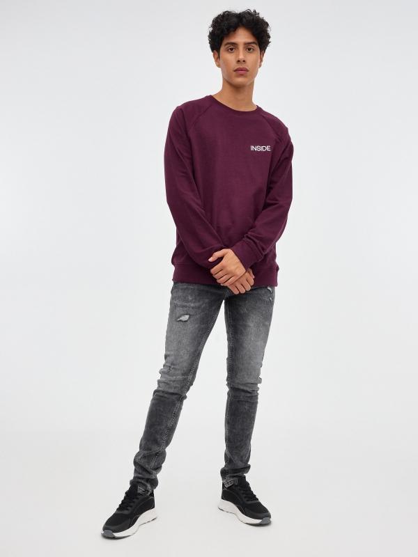 In Side Jeans Super Slim Rotos