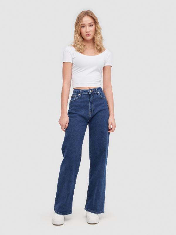 In side Jeans wide leg