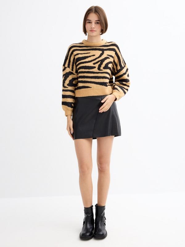 In Side Jersey Animal Print