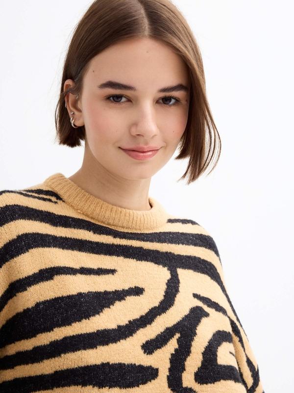 In Side Jersey Animal Print