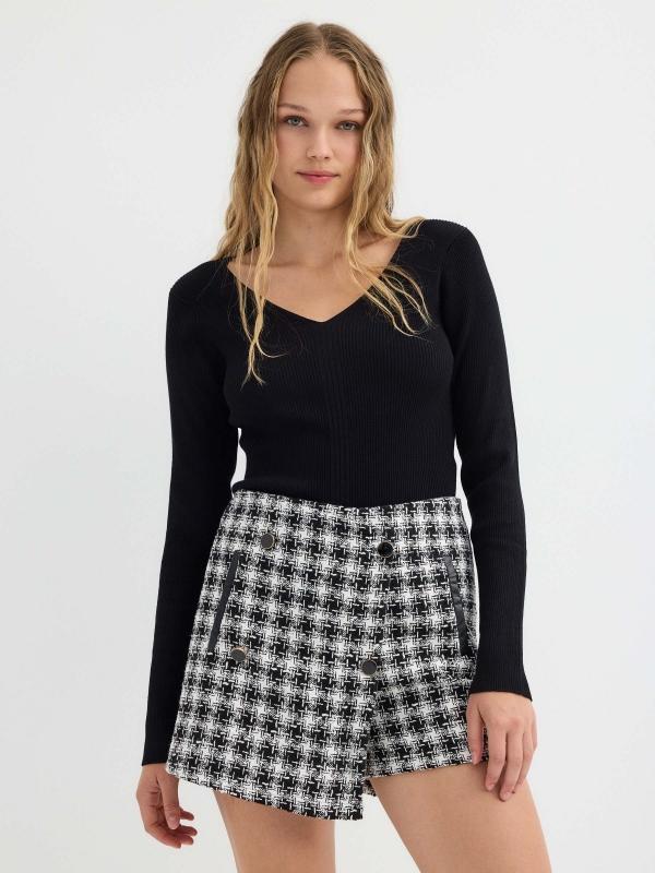 In side Jersey básico cuello pico