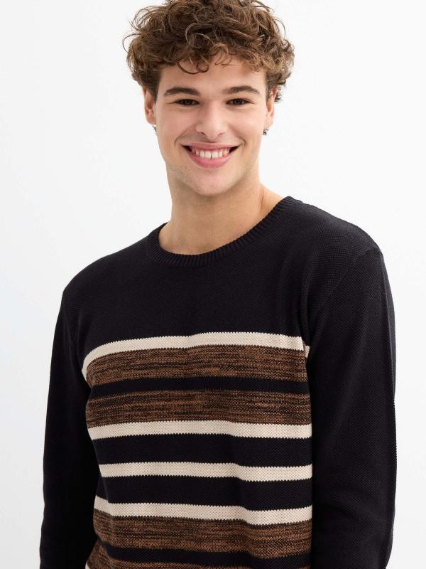 In Side Jersey Básico De Color Block