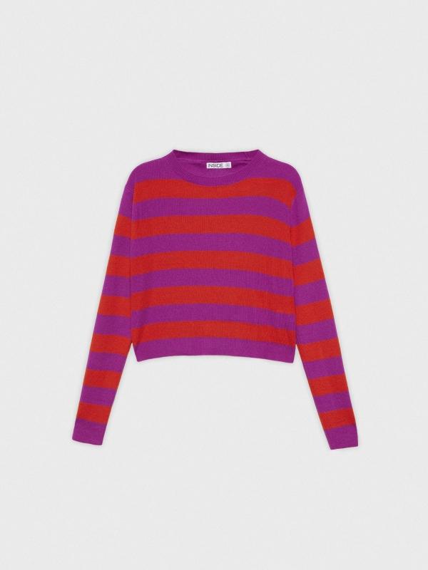 In Side Jersey Crop De Rayas