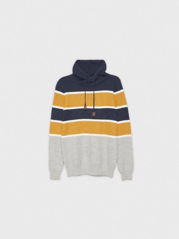 In Side Jersey Cuello Alto De Rayas