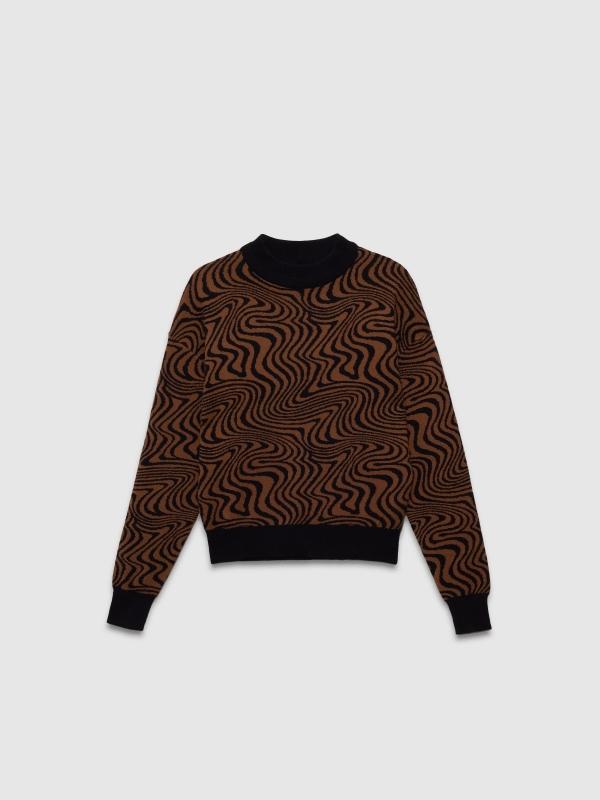 In Side Jersey Cuello Perkin Psicodélico