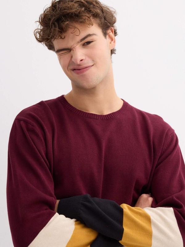 In Side Jersey De Punto Color Block