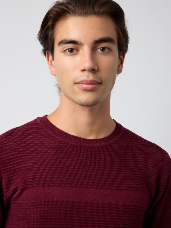 In Side Jersey De Rayas Con Relieve