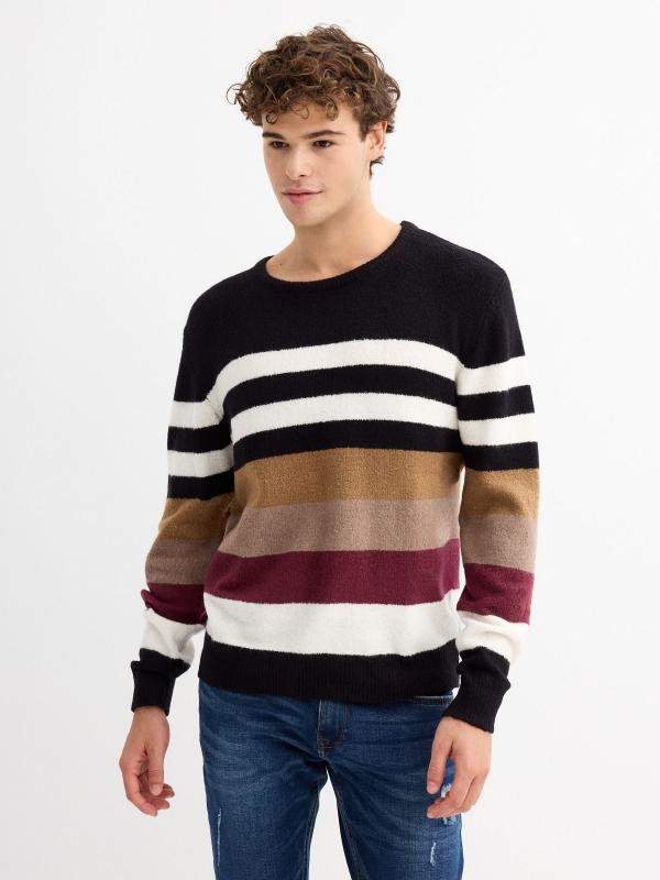 In side Jersey de rayas contrastes