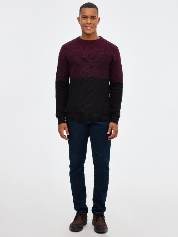 In Side Jersey De Torzal Color Block