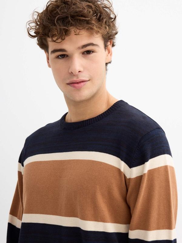 In Side Jersey Jaspeado Color Block