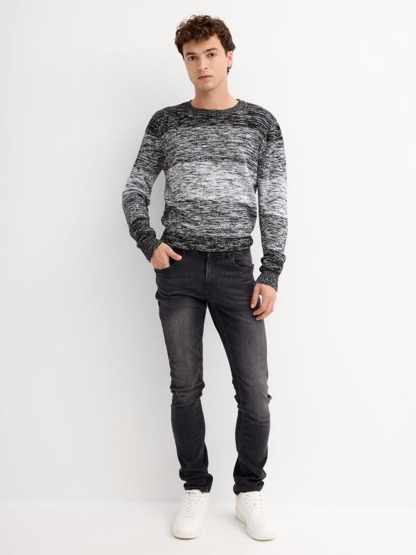 In Side Jersey Jaspeado Color Block