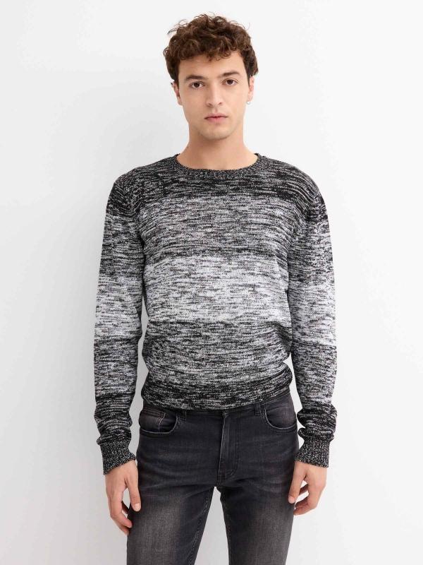 In side Jersey jaspeado color block