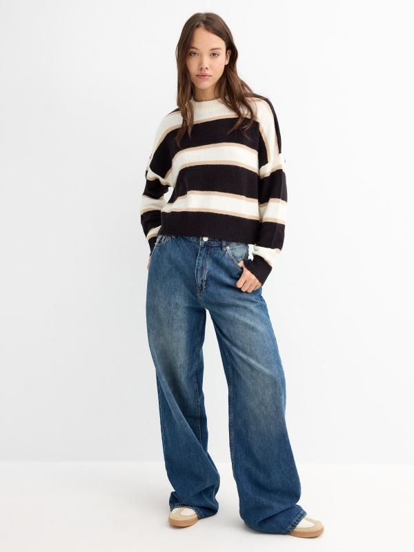 In Side Jersey Oversized De Rayas