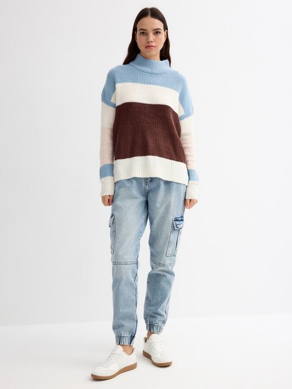 In Side Jersey Perkins Con Color Block