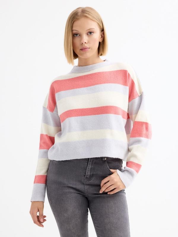 In side Jersey perkins oversize rayas