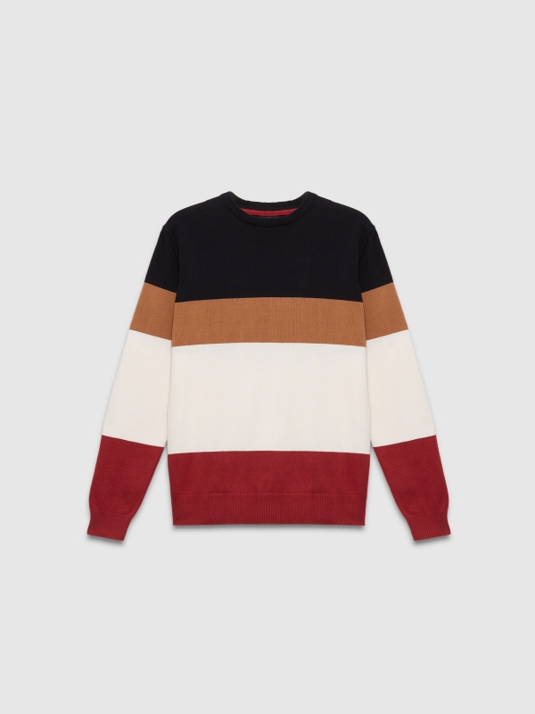 In Side Jersey Punto Bloques De Color