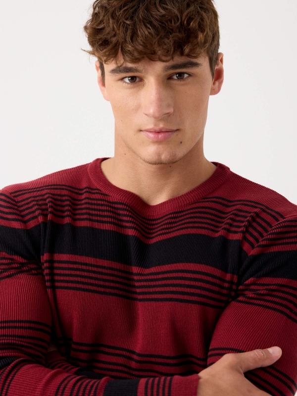 In Side Jersey Punto Canalé Rayas