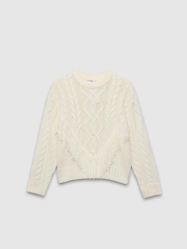 In Side Jersey Punto Con Flecos