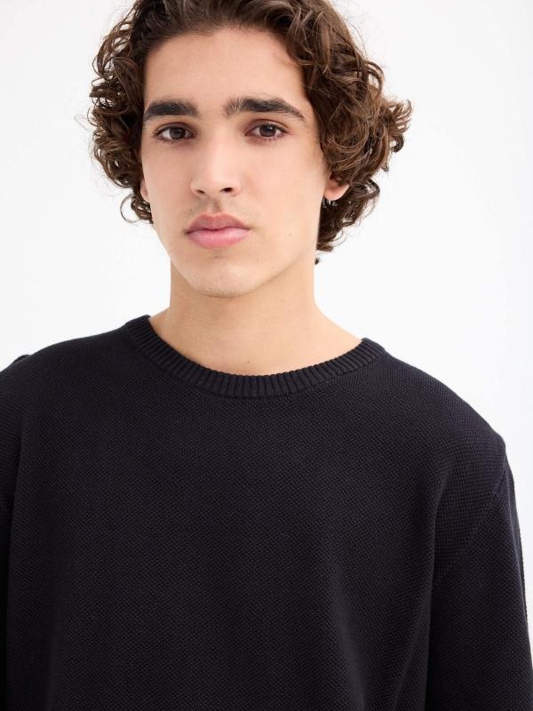 In Side Jersey Regular Liso Cuello Redondo