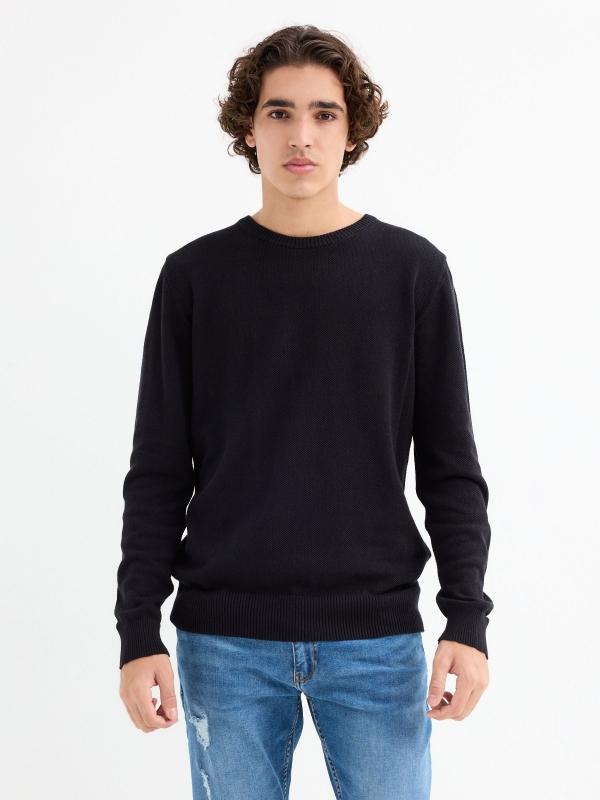 In side Jersey regular liso cuello redondo