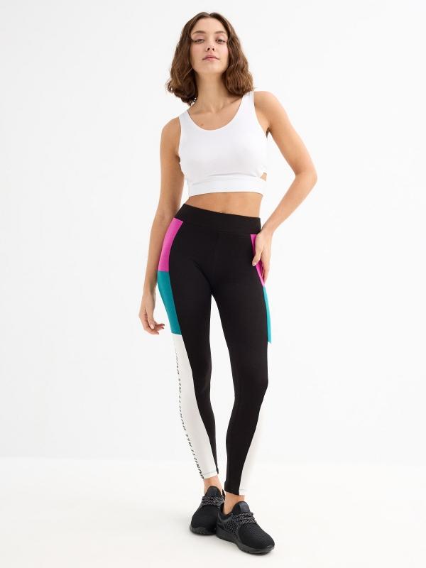 In side Leegins color block