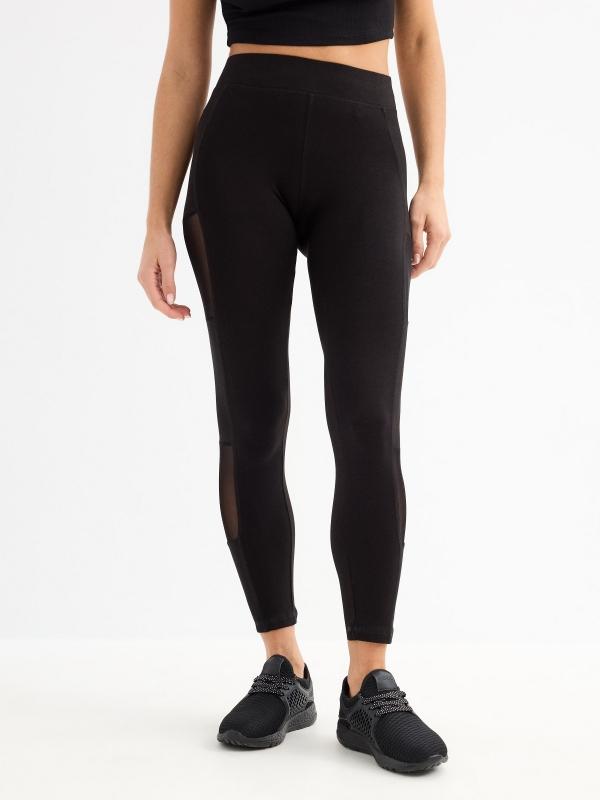 In Side Legging Con Detalle De Redecilla