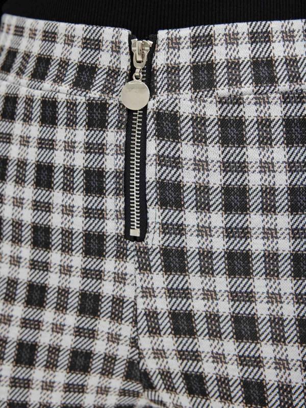 In Side Legging De Cuadros Con Cremallera